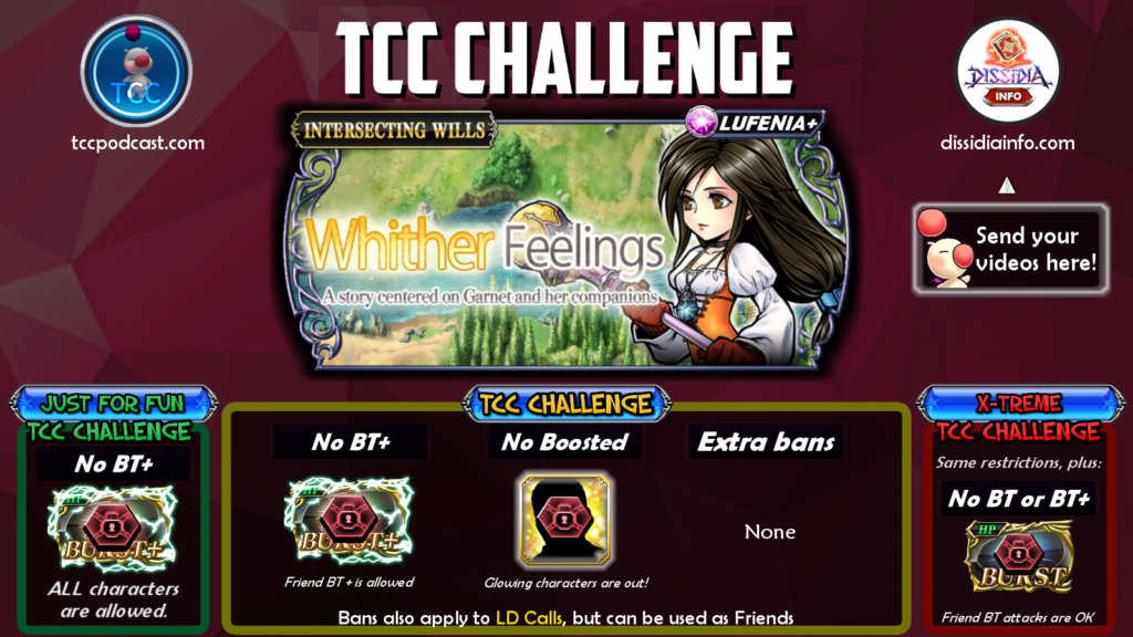 New Tcc Challenge Whither Feelings Garnets Intersecting Wills